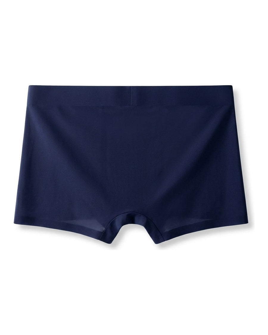 Men's Seamless Mid-Rise Silky Microfibre Boxer Briefs – back
