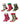 Meias de homem às bolinhas em algodão – pack de 5 pares, 5x padrão Natal vermelho verde