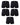 Ensfarvede herreboxershorts i bomuld – pakke med 5 stk., 5x sort