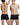 Boxer homme en coton couleurs foncées – boxer noir porté, dos et devant