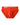Einfarbige Herren Slips mit Kontrastbund – roter Slip, Vorderansicht