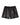 Men's Satin Boxer Shorts with Button Fly – black satin boxer, front
