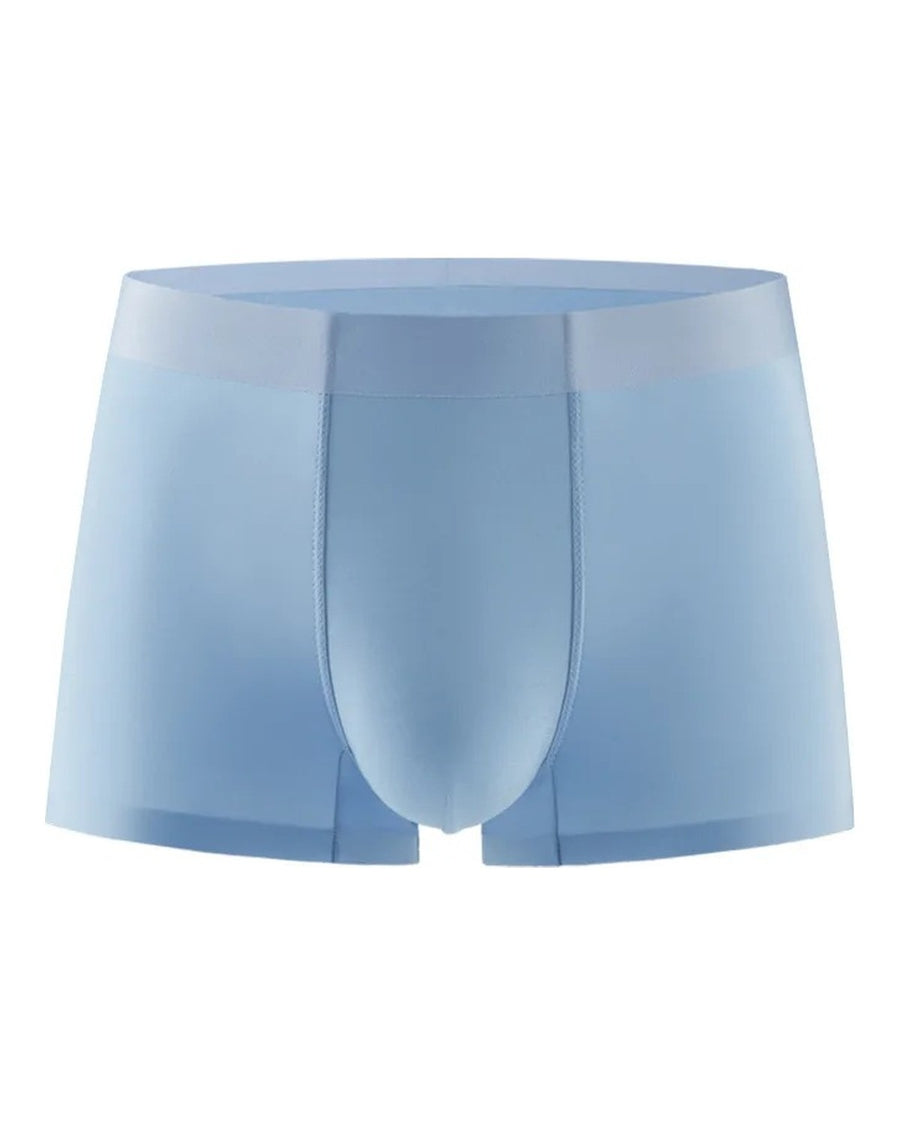 Men's Seamless Thin Silky Microfibre Boxer Briefs – front