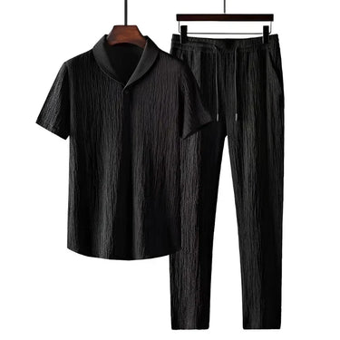 Abito in Piqué di Cotone e Pantaloni