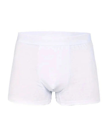 Weiße Herren Boxershorts aus Stretch-Baumwolle – weiße Boxershorts, Vorderseite