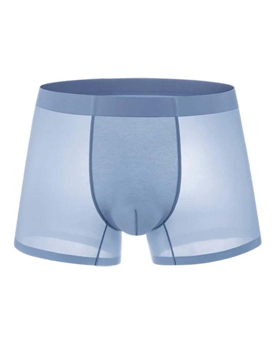 Men's Seamless Silky Microfibre Boxer Briefs – front