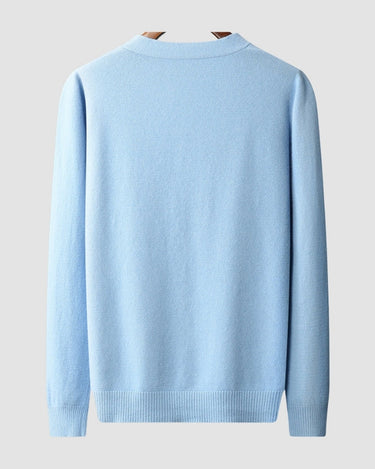 Gilet bleu clair, vue de dos
