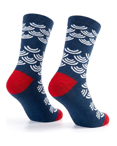Men's Polka Dot Cotton Patterned Socks – back