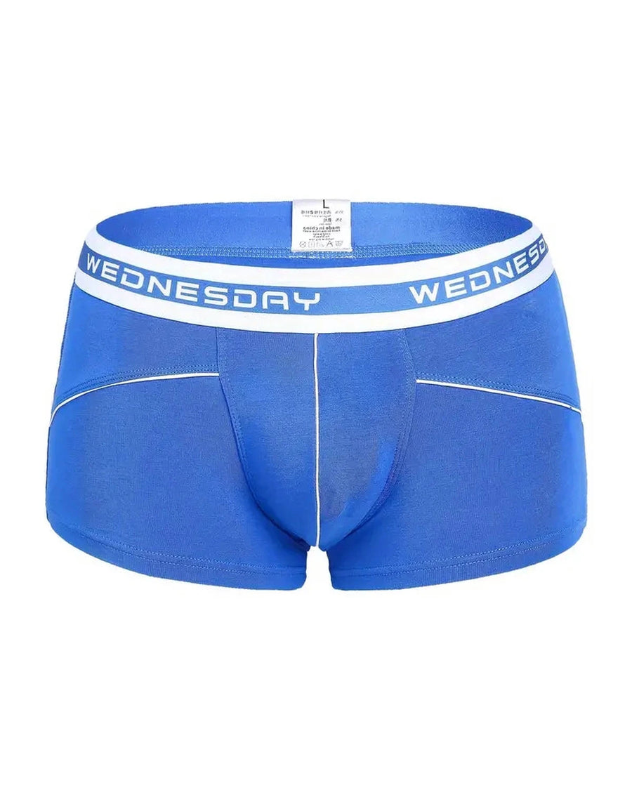 Boxer homme en bambou jours de la semaine – boxer bleu, ceinture mercredi