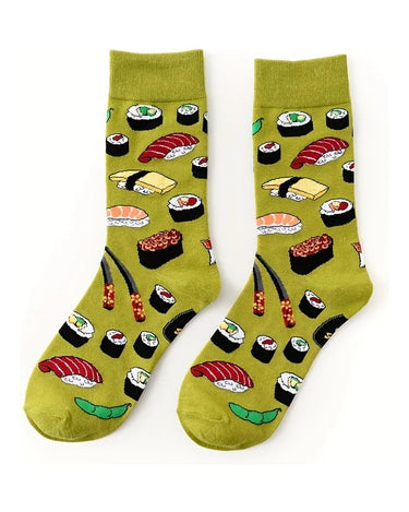 Men's Mid-Calf Patterned Socks – front