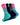 Men's Padded Crew Sports Socks with Colour Fade – 4 crew sports socks on dark backgrounds, colour fades
