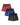 Satijnen wijde boxershorts heren met knoopsluiting – 3 satijnen boxers: rood, marineblauw, zwart