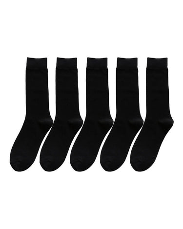 Herren Ganzjahres-Socken aus Baumwolle – Packung mit 5 Paar, 5x schwarz