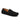 Mocassin de conduite en daim noir, vue de côté