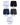 Men's Lounge Cotton Boxer Shorts – pack of 5 pieces, 2x white + 1x black + 1x navy blue + 1x charcoal grey
