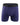 Lange boxershorts heren van katoen en microvezel – marineblauwe boxer, voorkant