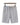 Pantalón corto de lino gris en percha, vista frontal