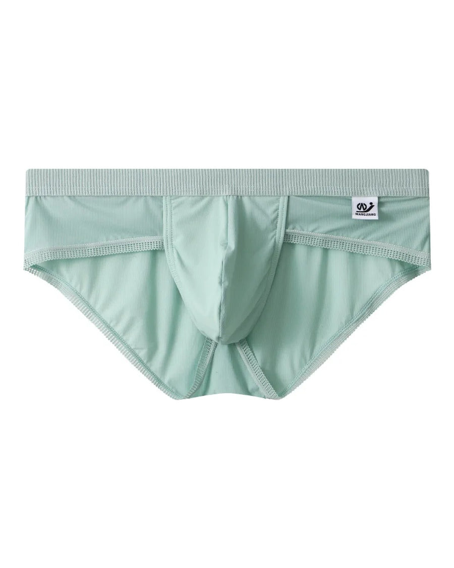 Men's Seamless Silky Microfibre Pouch Briefs – front