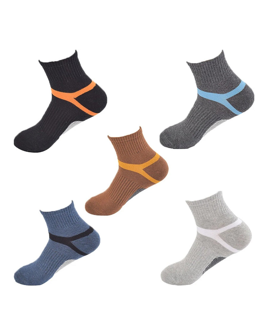 Calze sportive uomo in cotone a metà polpaccio – retro