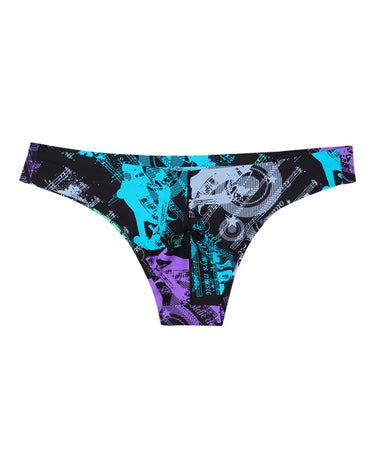 Men's Seamless Low-Rise Silky Microfibre Briefs – front