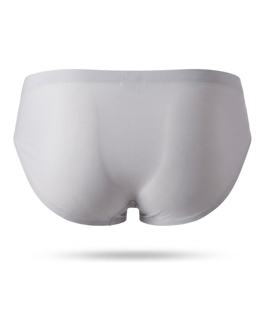 Men's Seamless Mid-Rise Silky Microfibre Briefs – back