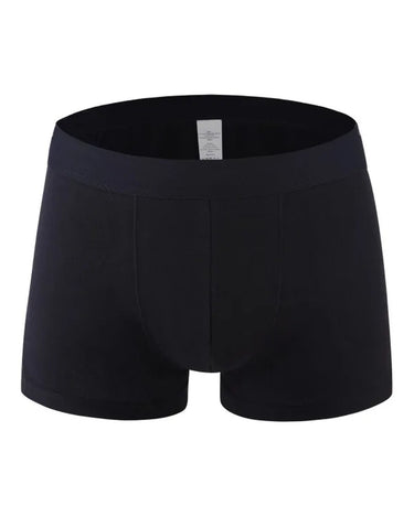 Men's Solid Colour Cotton Boxer Briefs – front