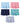 Men's Seamless Solid Colour Silky Microfibre Boxer Briefs – pack of 5 pieces, 1x light blue + 1x pink + 1x navy blue + 1x aqua green + 1x lilac