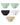 Men's Seamless Sheer Silky Microfibre Briefs – pack of 5 pieces, 2x mint green + 1x black + 1x white + 1x beige