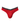Slip homme échancré en V en maille ajourée – slip échancré en V rouge, vue de face