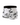 Men's Graphic Letter Print Boxer Briefs – white boxer with black graphics, front