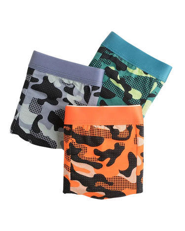 Pánské maskáčové bavlněné boxerky – 3 maskáčové boxerky