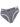 Slip uomo in cotone a righe sottili – slip grigio scuro a righe, vista davanti