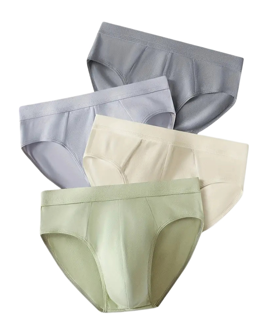 Men's Seamless Cotton Briefs – 4 cotton briefs, another view