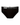 Men's Plain Stretch Cotton Briefs – black brief, front view