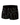Men's Graphic Letter Print Boxer Briefs – black boxer with grey graphics, front
