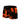 Men's Graphic Letter Print Boxer Briefs – orange and black boxer, front