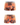 Boxer homme imprimé grandes lettres – boxer orange, devant et dos