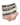 Men's Polyamide Briefs with Contrast Piping – 3 briefs: beige, cream and pink