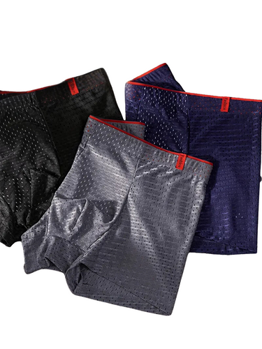 SET DI 3 BOXER SPORTIVI UOMO IN RETE - ADERENTI E COMODI
