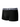 Men's Plain Boxer Briefs with Lettered Waistband – black boxer, front