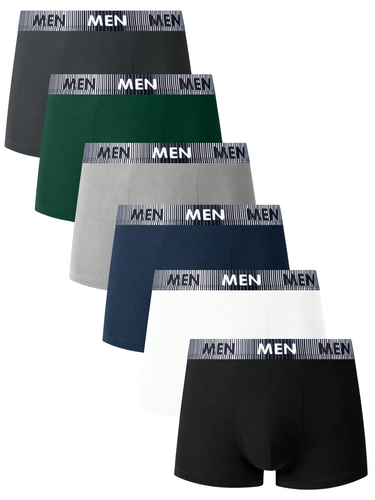 SET DI 6 SLIP UOMO - TINTA UNITA E STAMPA GRAFICA