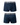 Boxer uomo tinta unita con elastico a scritte – 2 boxer blu navy, davanti e dietro