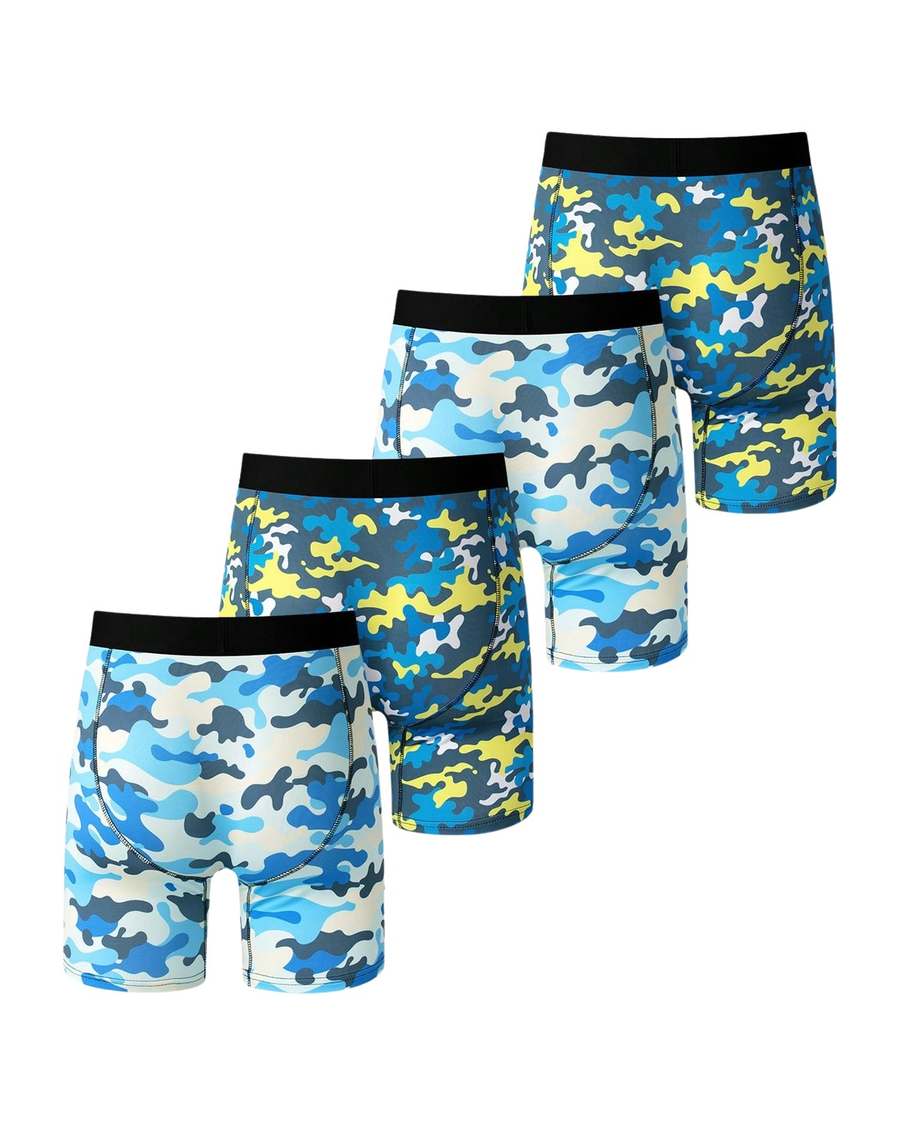 Lange camouflage boxershorts heren – de 4 camouflageboxers, ander aanzicht