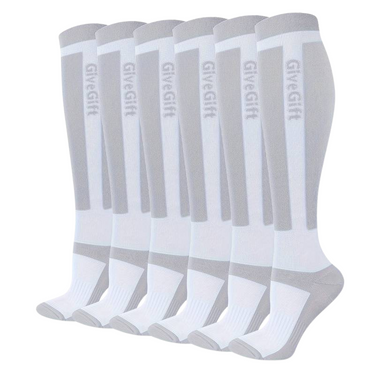 SET DI 3 CALZE COMPRESSIVE UOMO - A RIGHE, SOTTO IL GINOCCHIO
