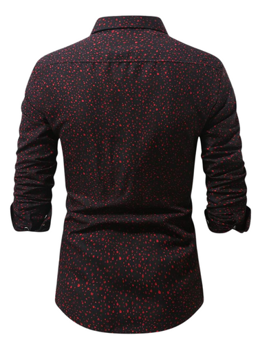 Camicia a Maniche Lunghe Uomo - Stampa Moda, Vestibilità Regolare