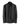 Camicia nera slim con bande di righe chiare sottili, vista frontale