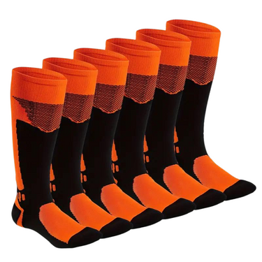 Set di 3 Calzini Antiscivolo - Compressione Imbottita per Sport e Attività Fisica