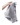 Slip uomo in cotone a righe sottili – slip grigio chiaro a righe tenuto in mano