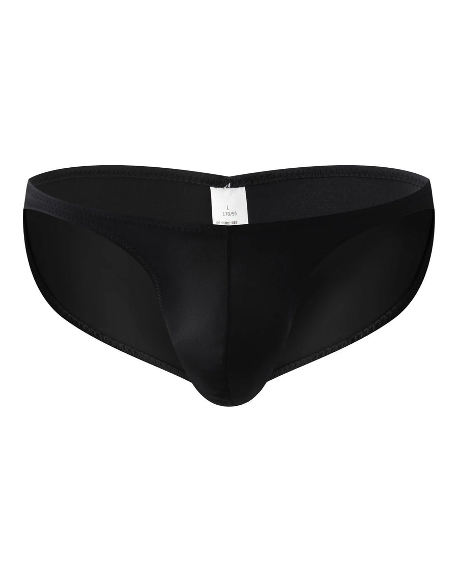 Herren Slips aus Satin, niedrige Taille, mit Beutel – Vorderseite