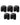 Boxer lunghi uomo a rete – confezione da 5 pezzi, 5x nero